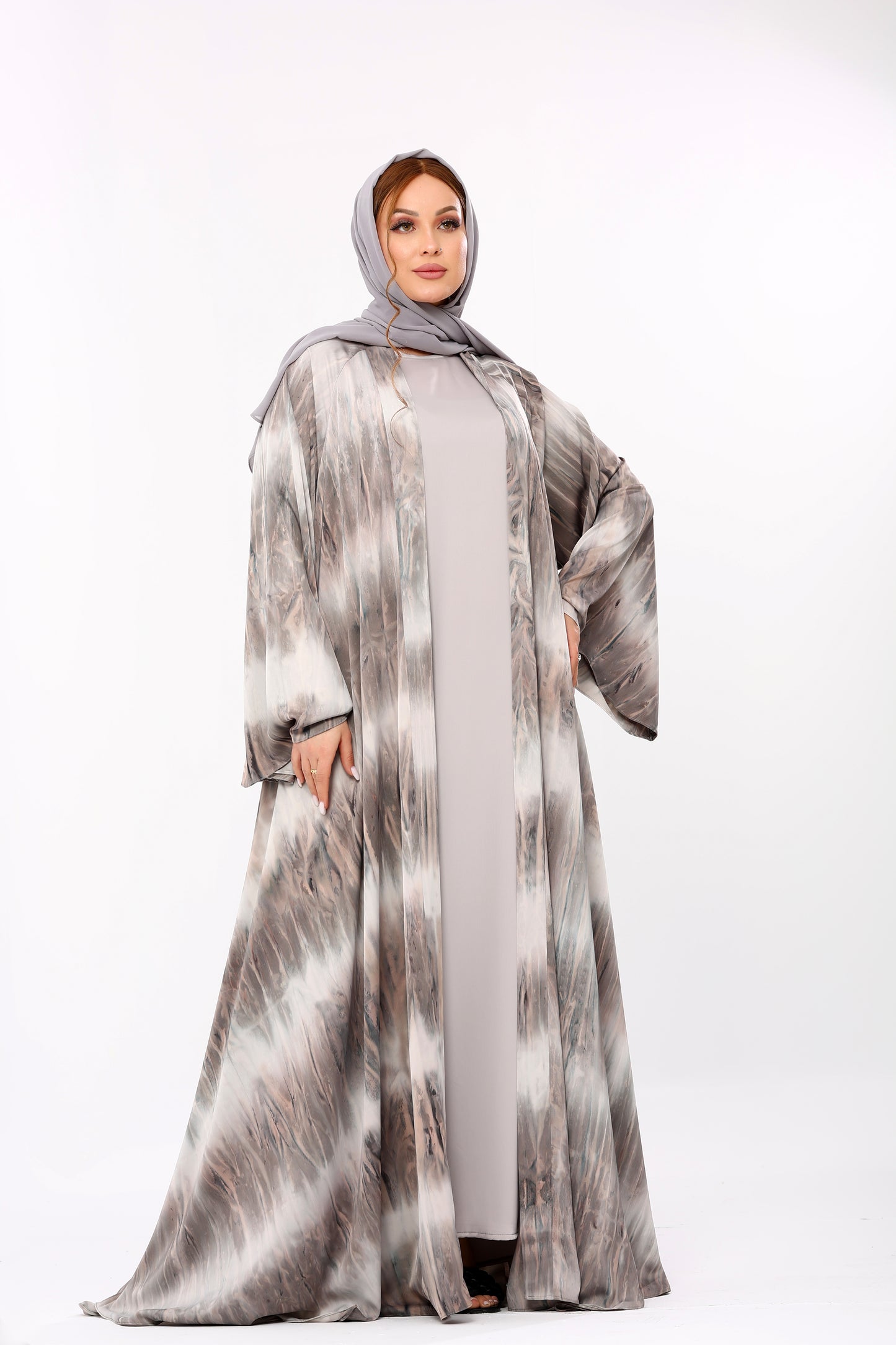 عباية دبل كلوش امواج