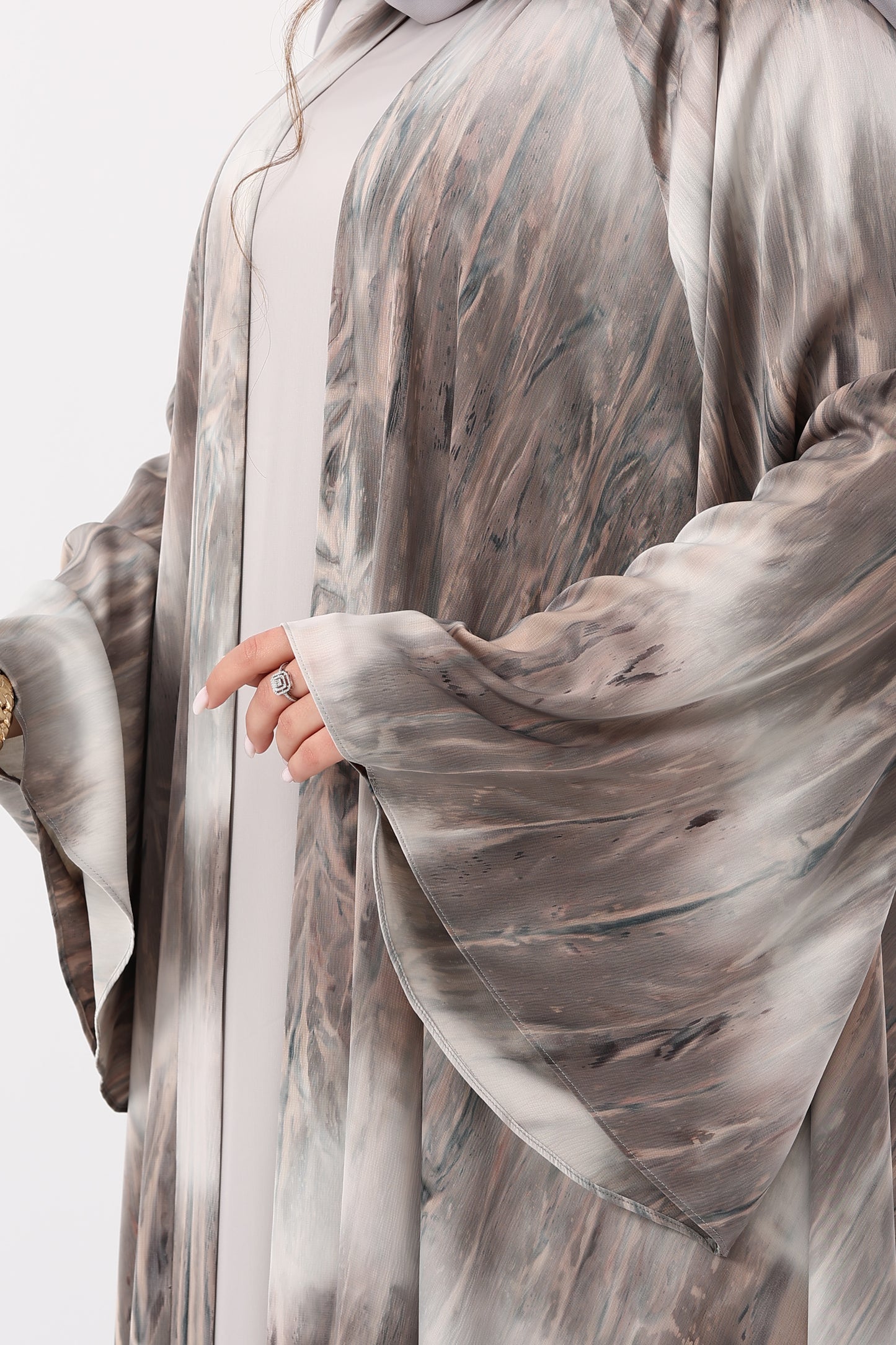 عباية دبل كلوش امواج