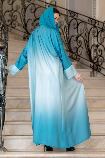 إسدال بشت ديجراديه مقفول زهري