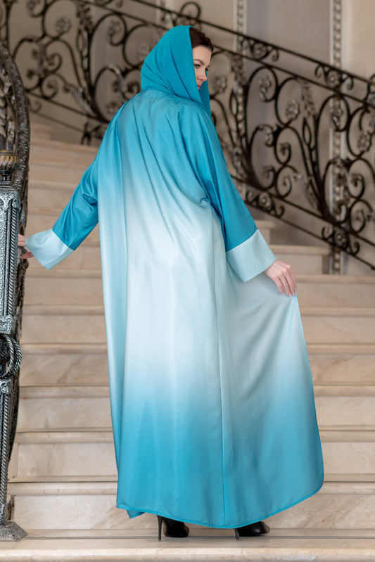 إسدال بشت ديجراديه مقفول زهري