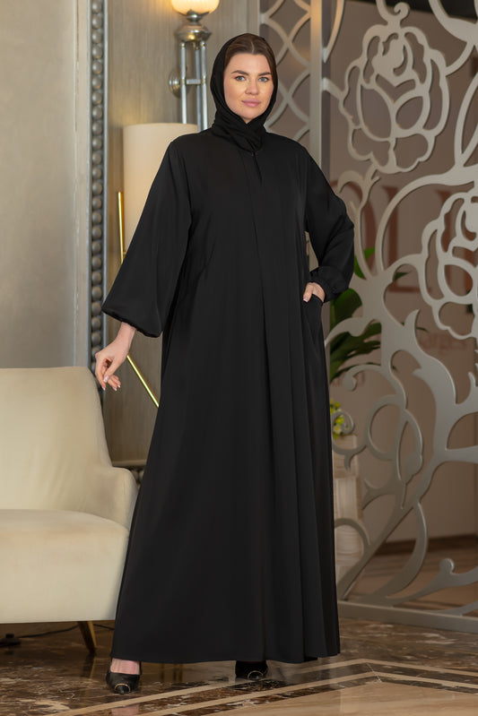 عباية كويتى ٢ جيب اسود